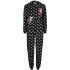 Minnie Mouse Women's Printed Fleece Onesie - Black Minnie Mouse Women's Printed Fleece Onesie - Black