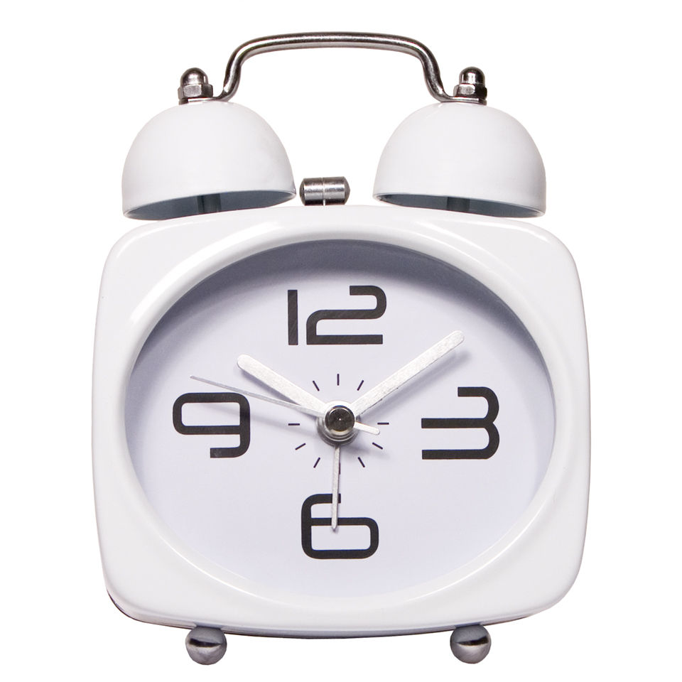 Silent Alarm Clock White Traditional Gifts
