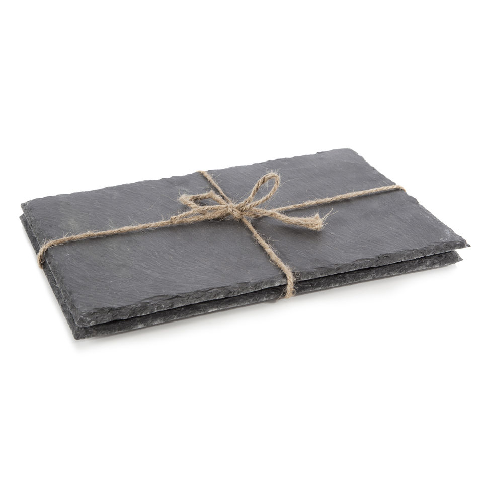 Natural Living 2 Piece Rectangular Slate Placemats IWOOT