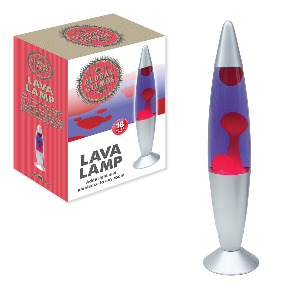 16 Inch Lava LampPur Liquid/Red Wax IWOOT