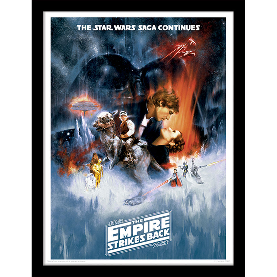 Star Wars The Empire Strikes Back One Sheet Framed
