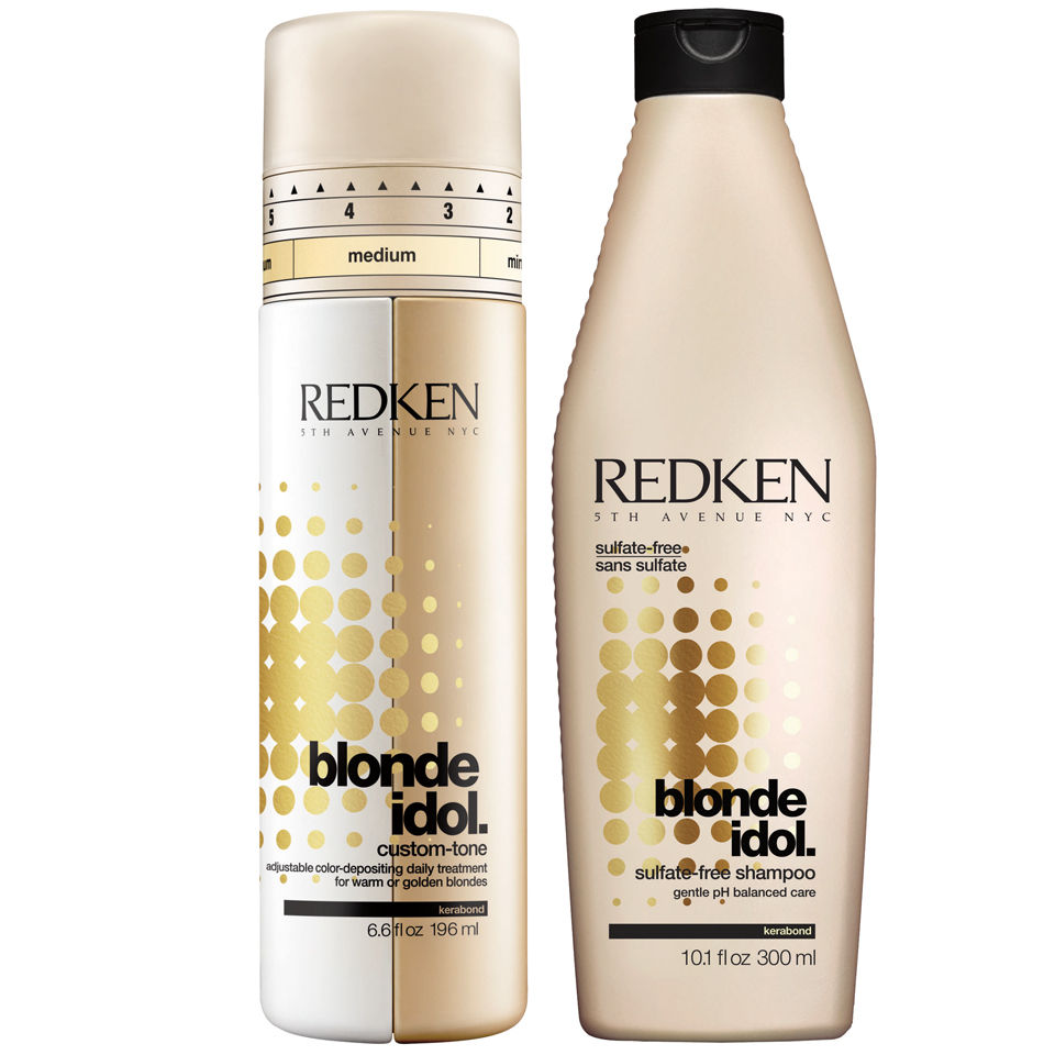 Redken Blonde Idol Shampoo 300ml And Custom Tone Gold