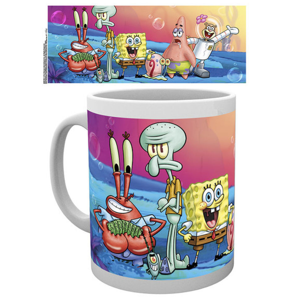Spongebob Square Pants Group Mug Merchandise | Zavvi