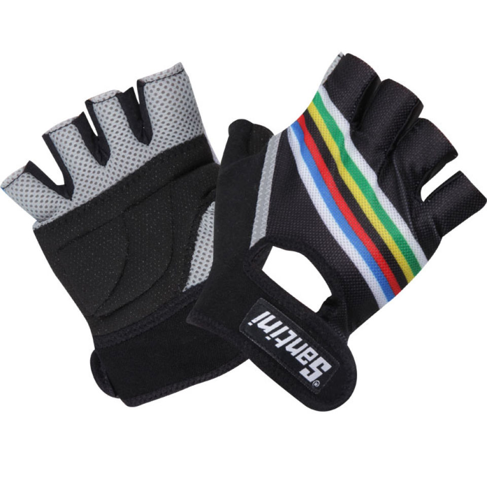 santini cycling gloves