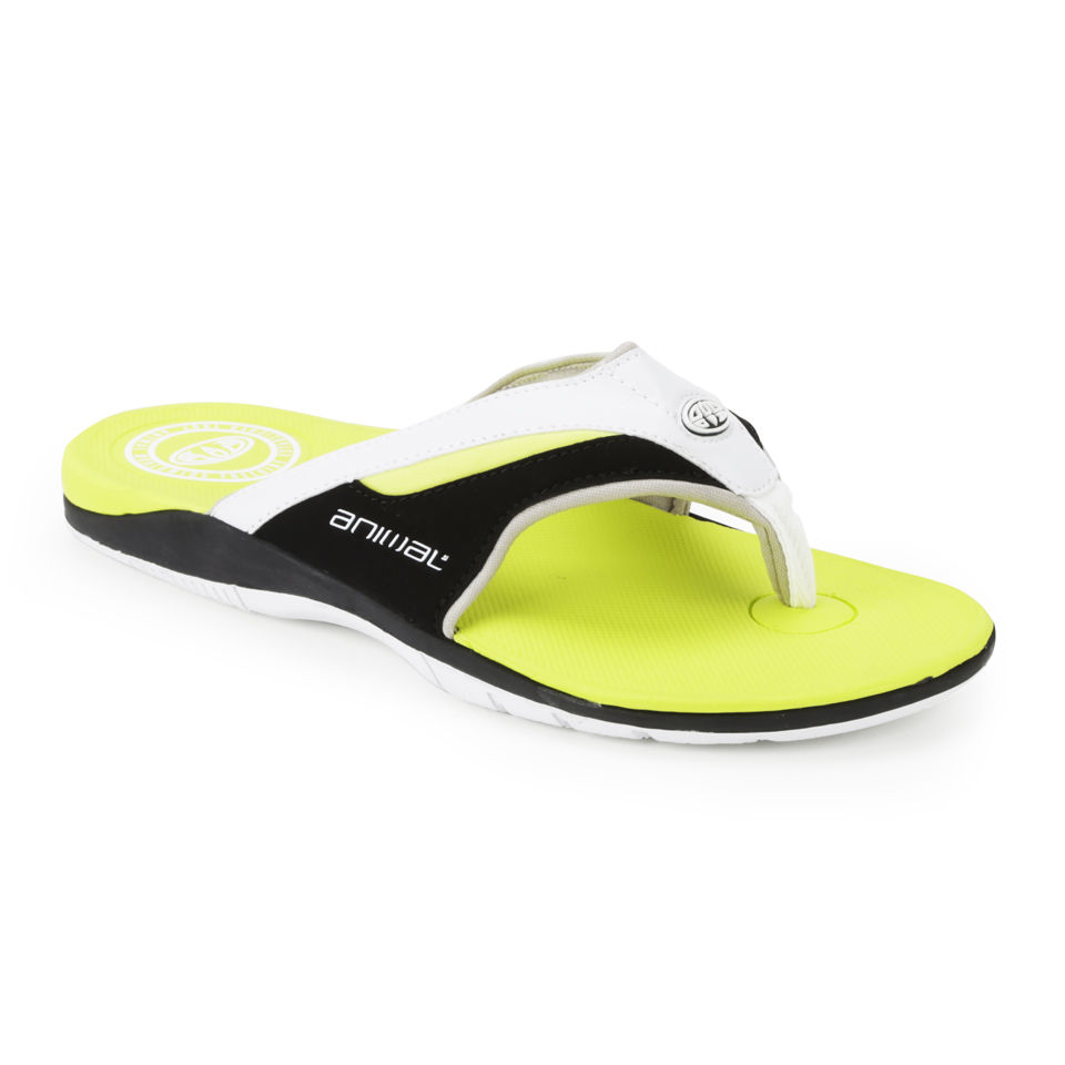 animal flip flops mens