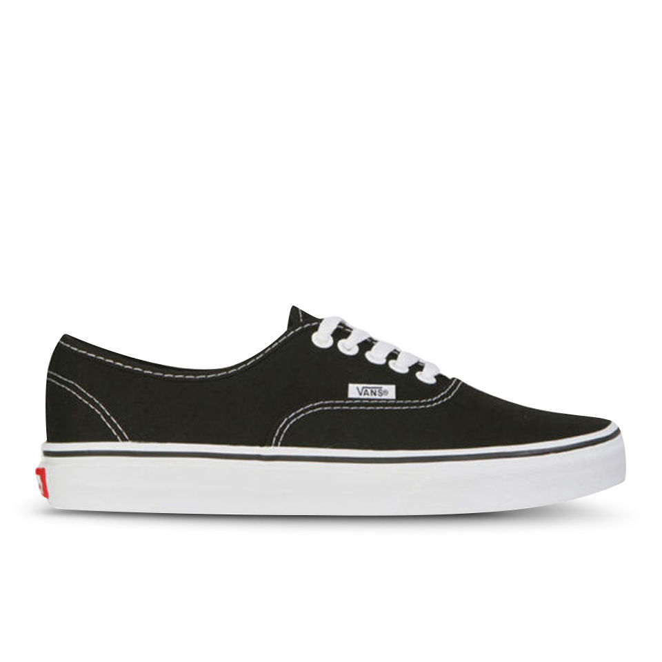 Vans Authentic Canvas Trainers - Black/White - FREE UK Delivery
