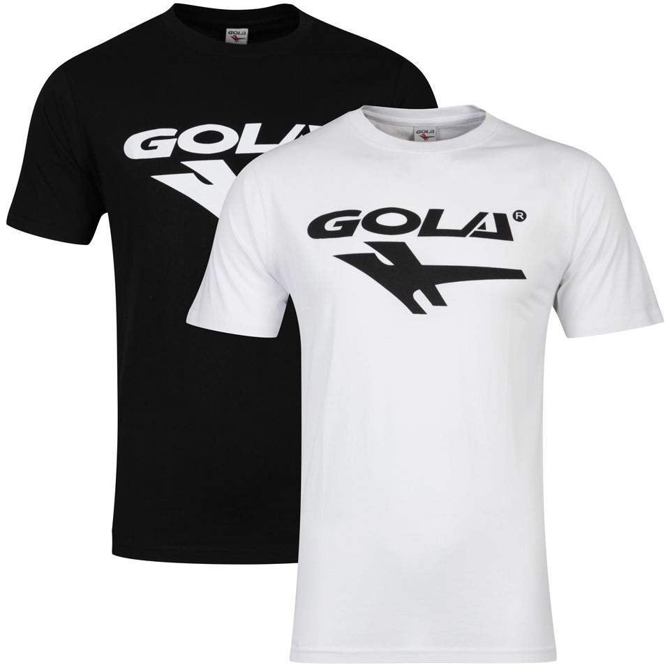 Gola Men's 2Pack TShirts Black/White Clothing Zavvi