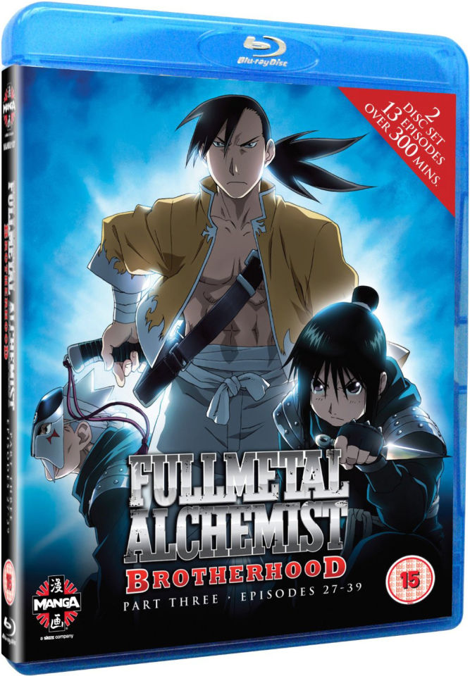 Fullmetal Alchemist Brotherhood Part 3 Episodes 27 39 Blu Ray
