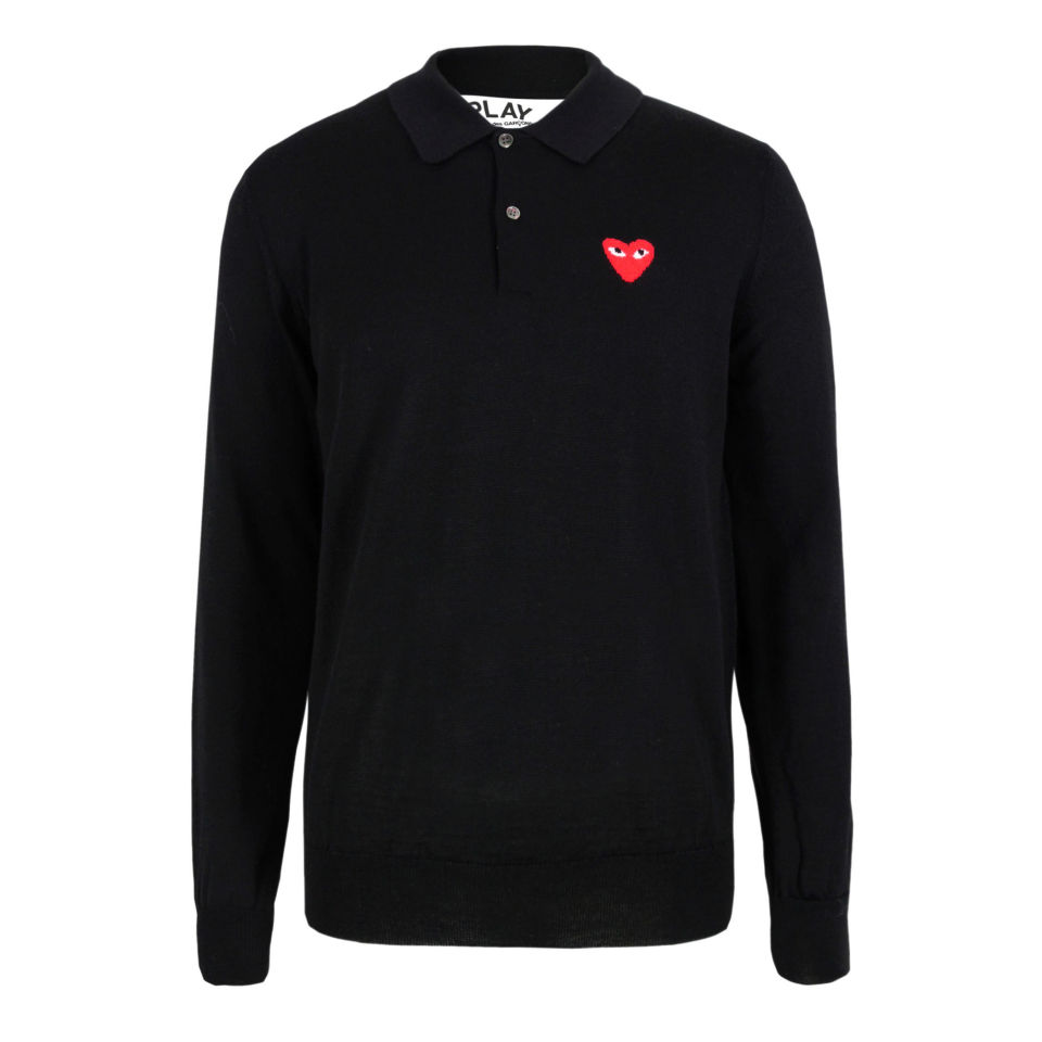 comme des garcons long sleeve polo