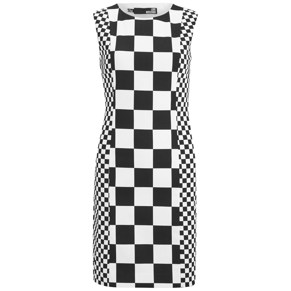 black and white shift dresses uk