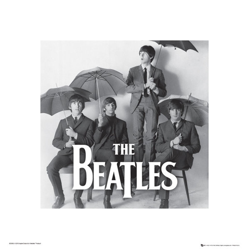 The Beatles Umbrella 40 x 40cm Print Merchandise