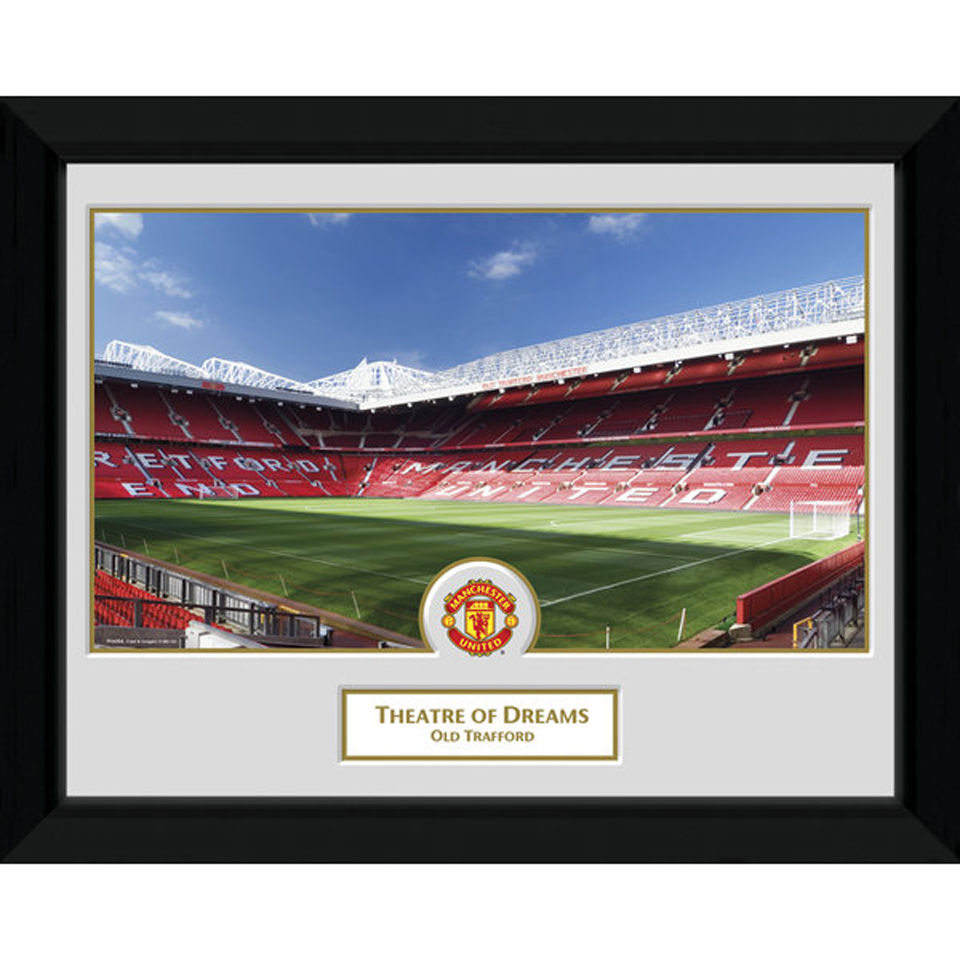 Manchester United Old Trafford 8 X 6 Framed Photographic Description