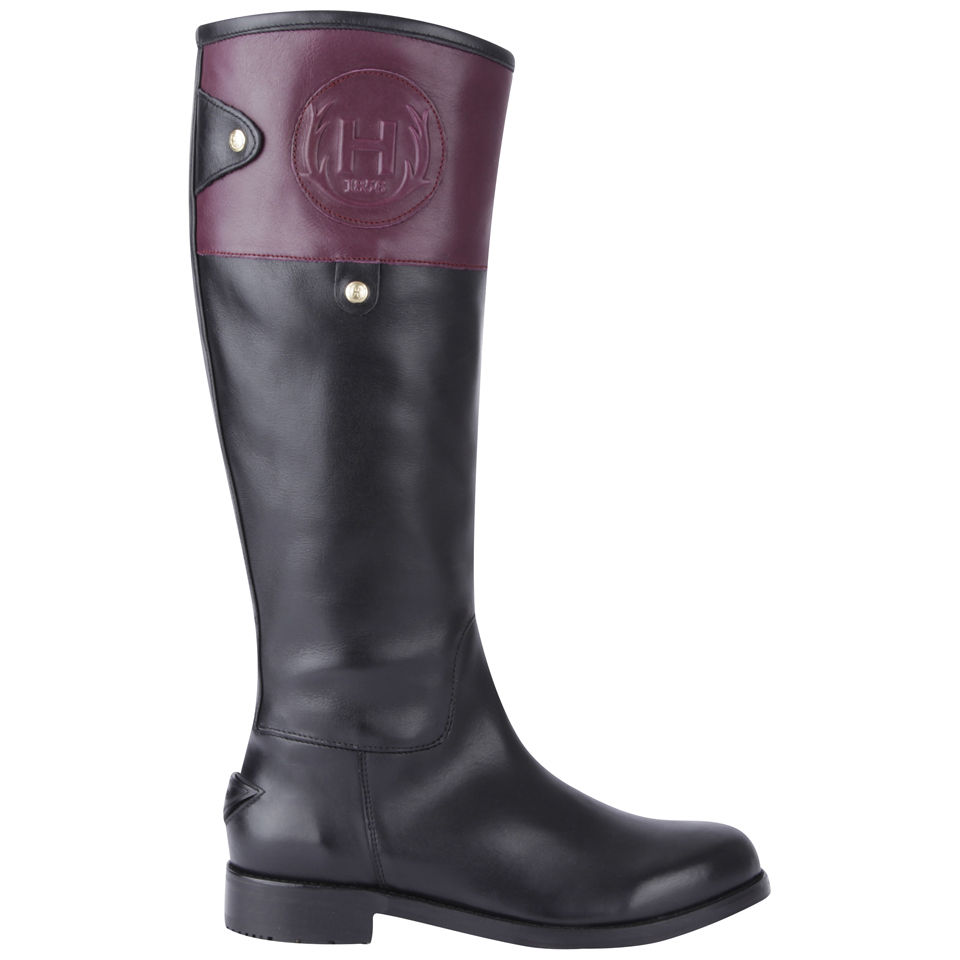 hunter wellesley rubber riding rain boot