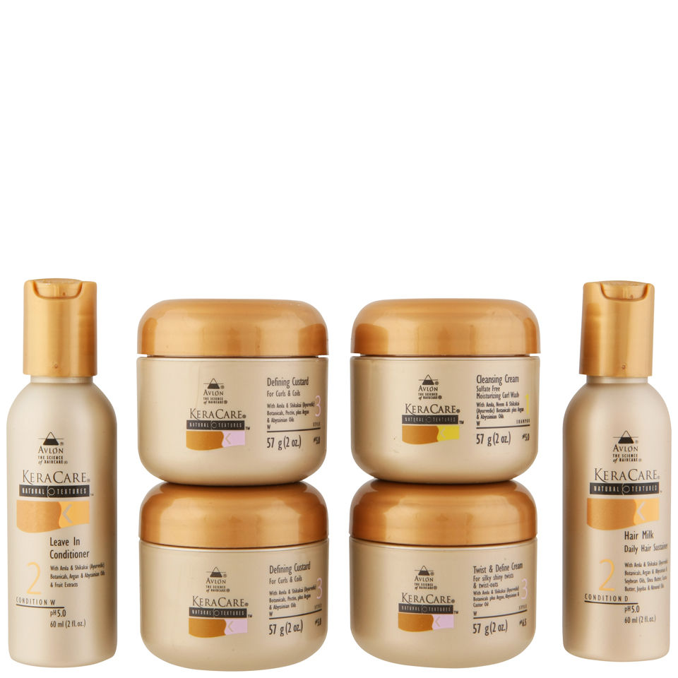Keracare Natural Textures Travel Set 6 Products Lookfantastic