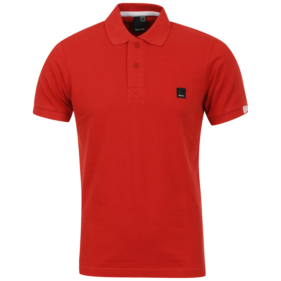 Bench Men S Resting Polo Shirt Molten Lava Red Clothing Zavvi