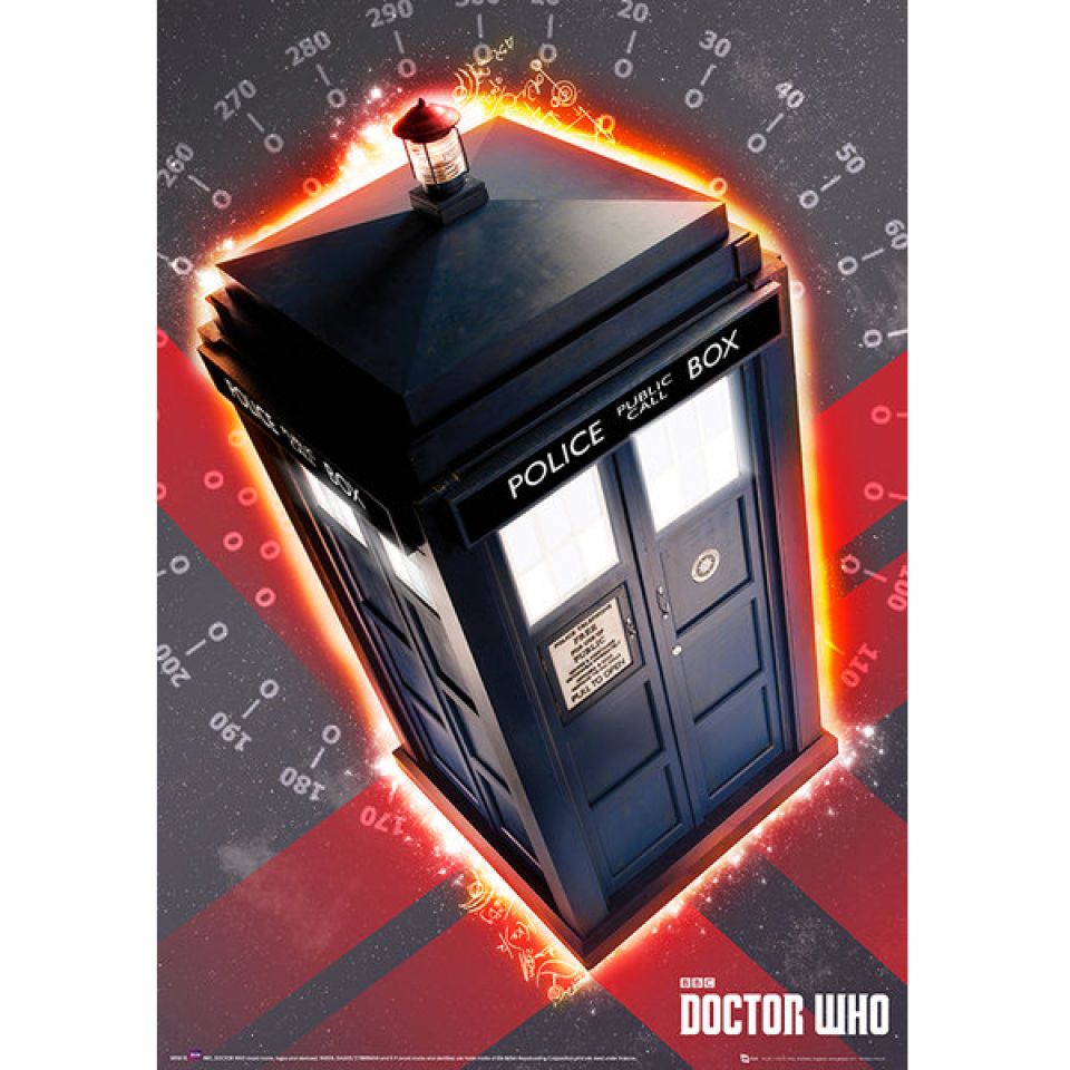 Doctor Who Tardis Metallic Poster 47 X 67cm