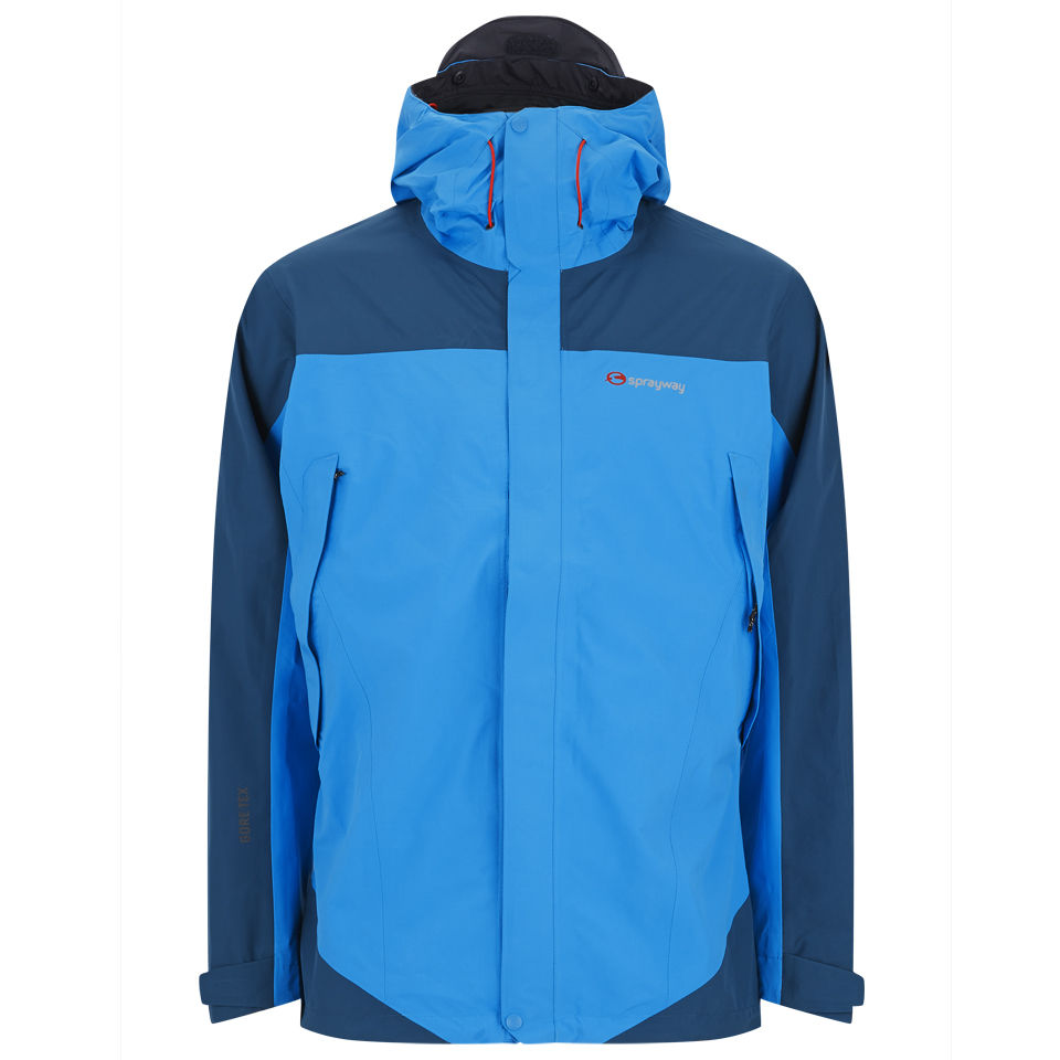 Sprayway Men S Gore Tex Phantom Ii Jacket Cyan Blue Sports