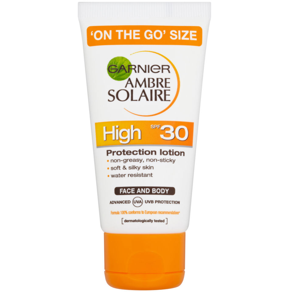 garnier ambre solaire ultra hydrating sun cream spf 30 50ml travel size free delivery