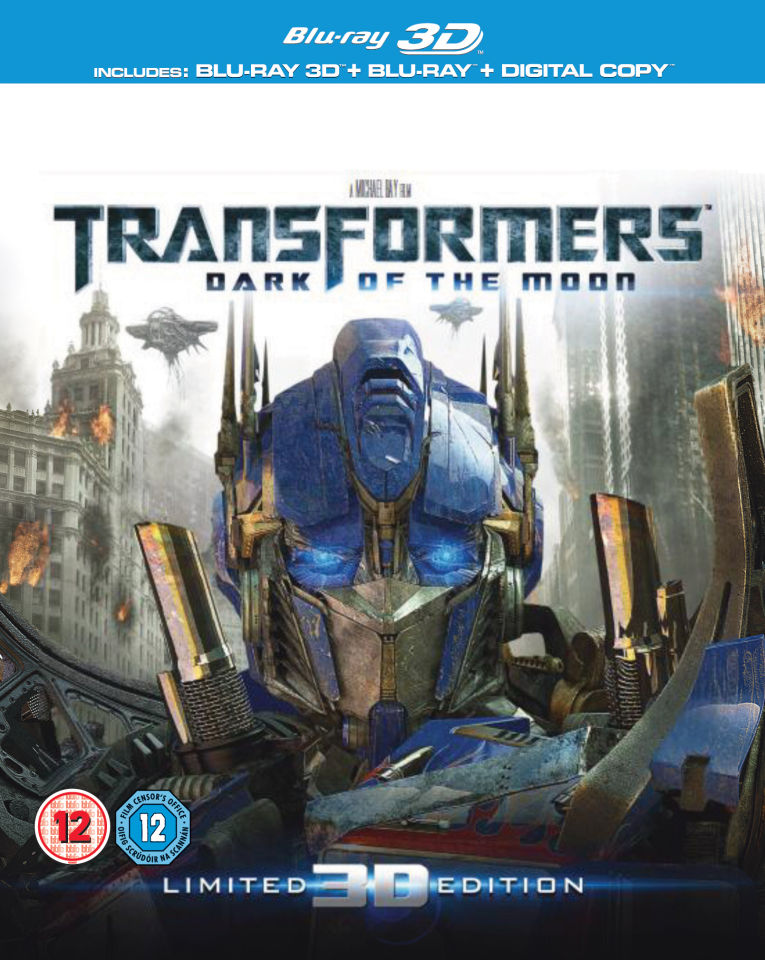 Transformers 3: Dark of the Moon 3D (3D Blu-Ray, 2D Blu-Ray and Digital ...