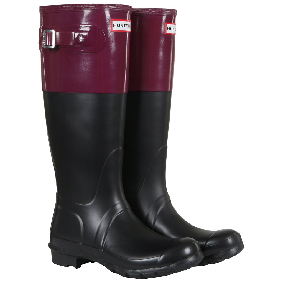 color block hunter boots