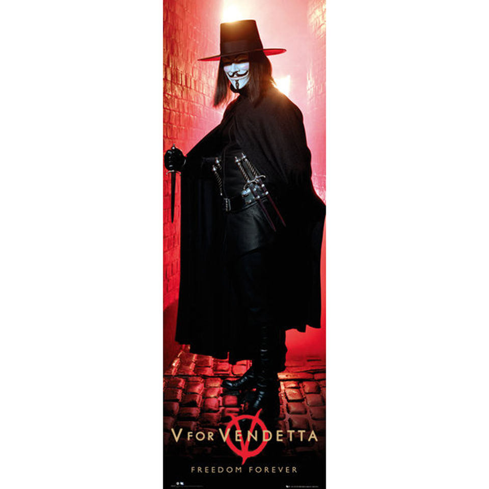 V For Vendetta Freedom Forever Midi Poster 30 5cm X 91 5cm Merchandise Zavvi Uk
