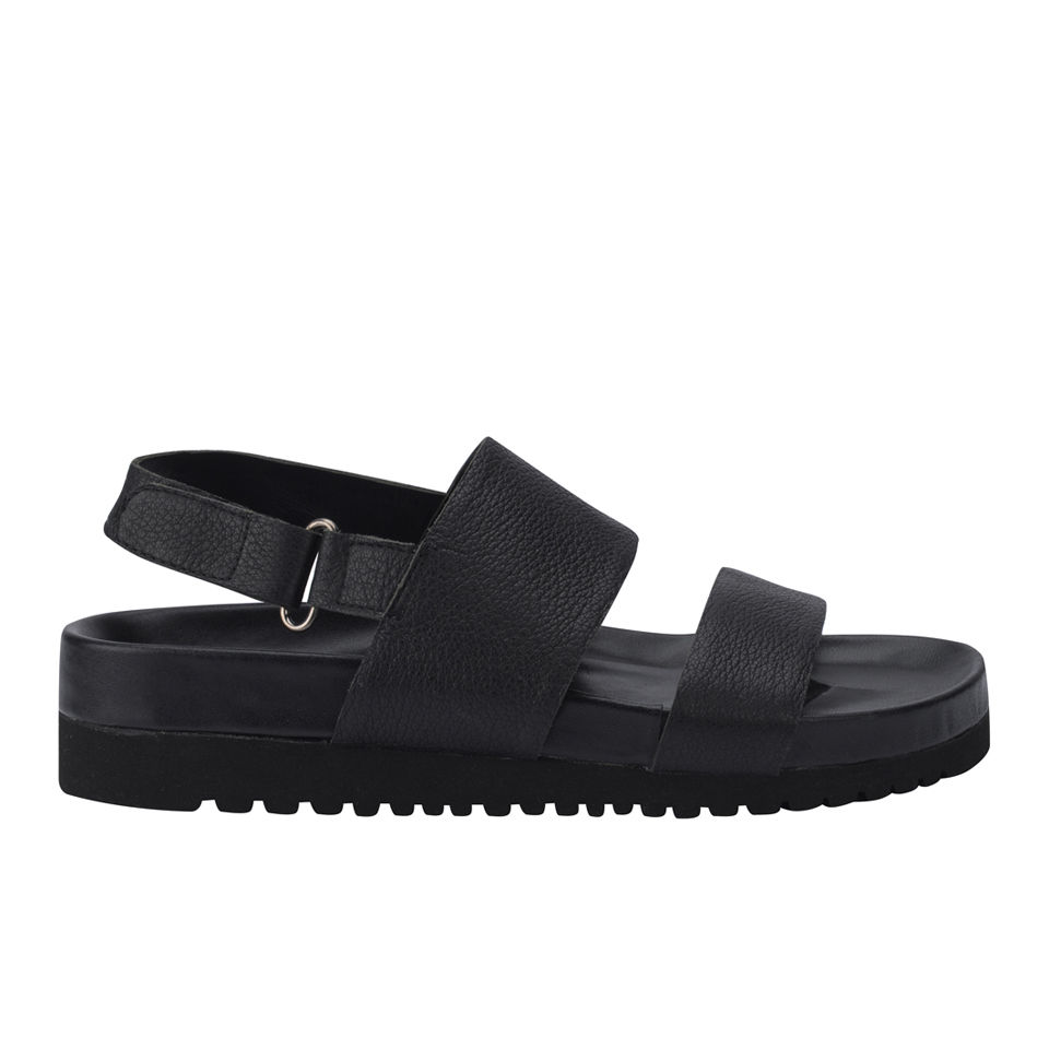 Senso Women's Iggy Leather Slide Sandals - Black | FREE UK Delivery ...
