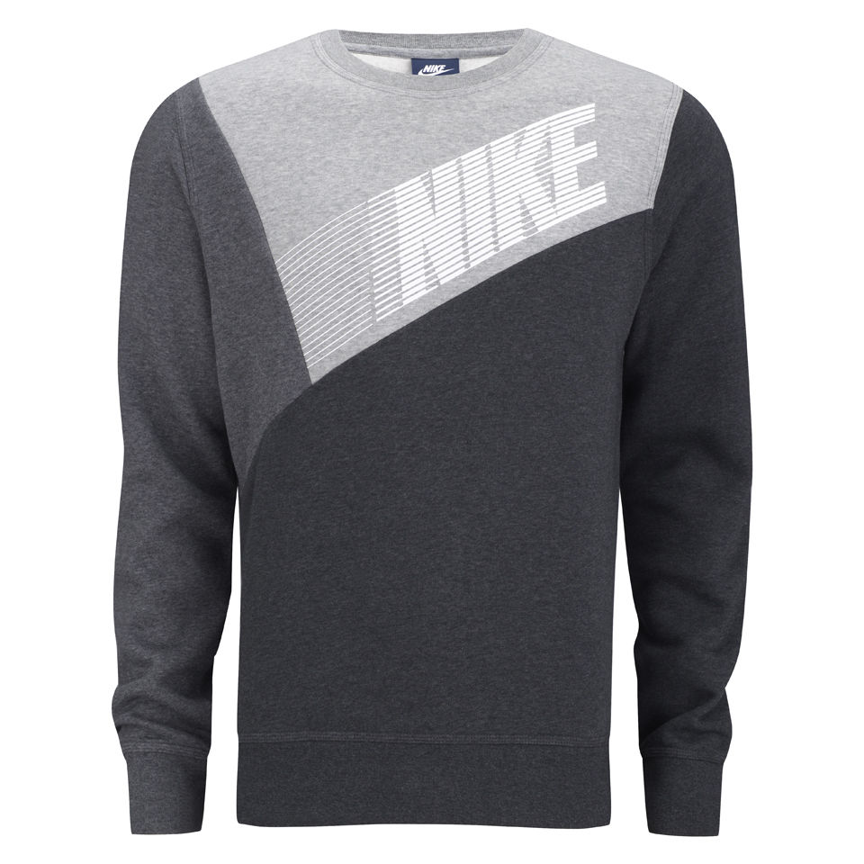 nike club black crew neck sweatshirt