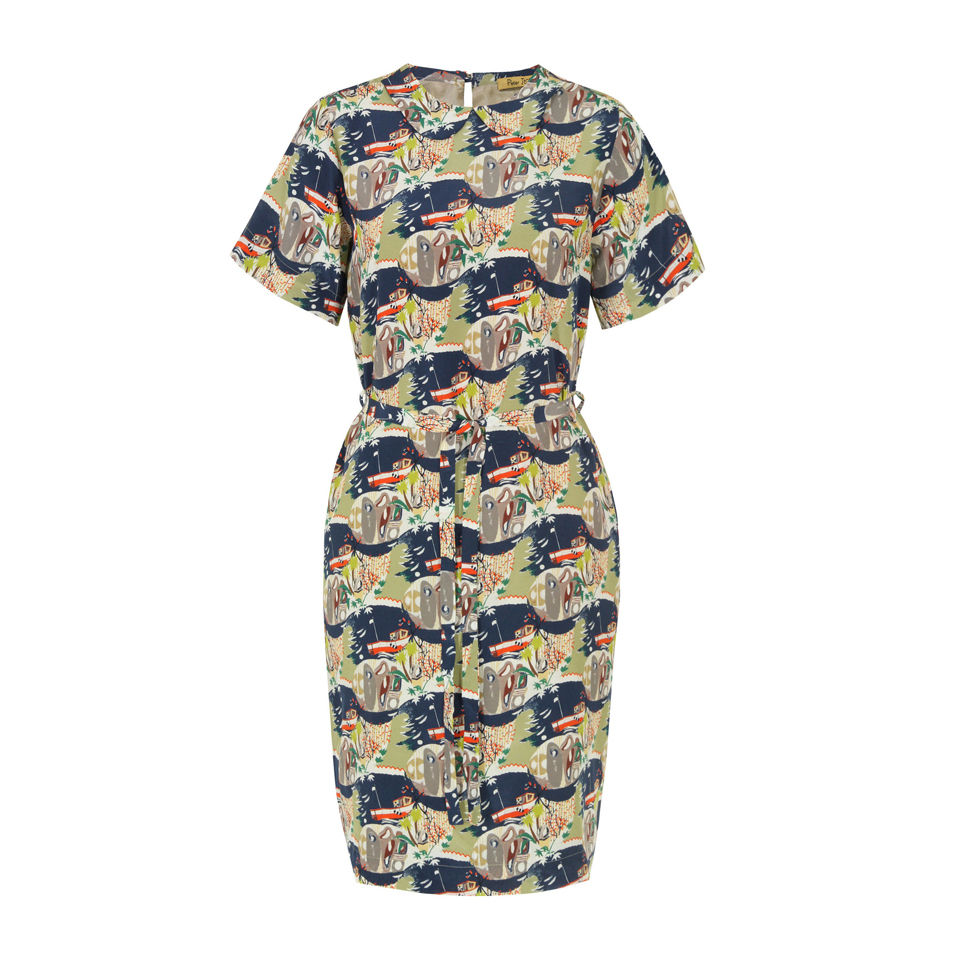 Peter Jensen Women S Scenic Print Straight Dress Multi Free Uk
