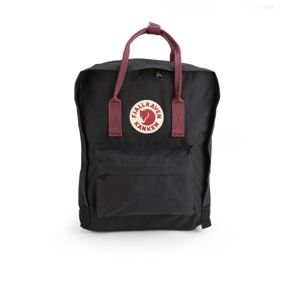 Fjallraven Women's Kanken Backpack - Black/Ox Red