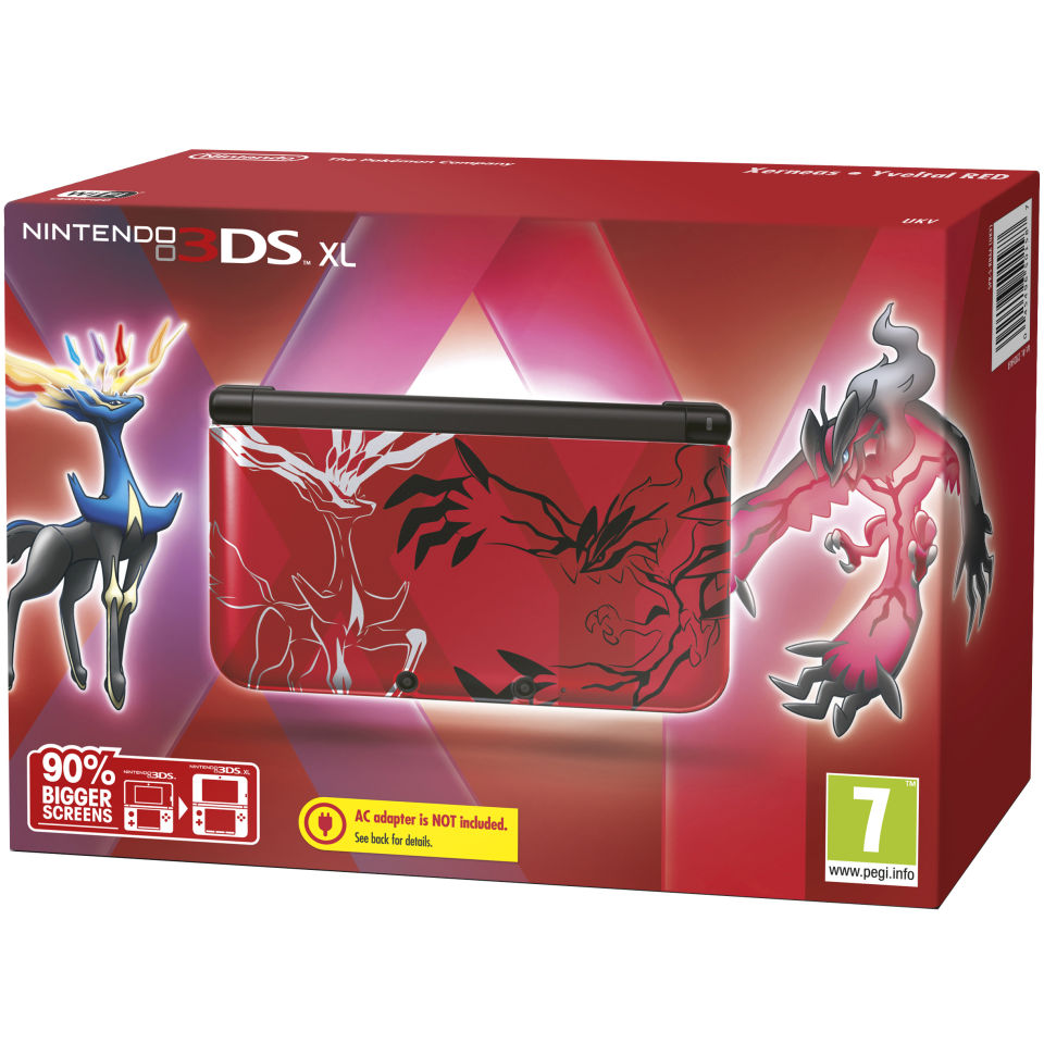 3DS XL Pokemon Red: Limited Edition Console Games Consoles - Zavvi UK