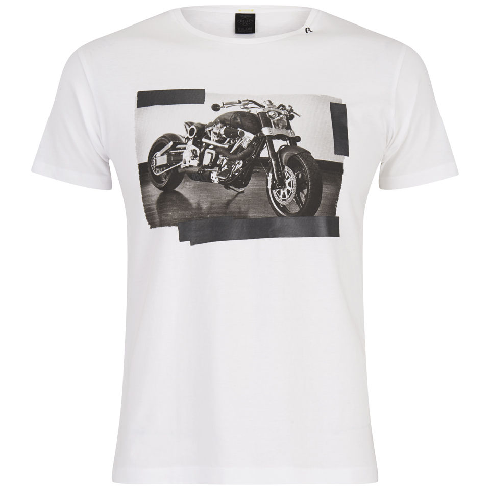 Replay Motorcycle Print T Shirt