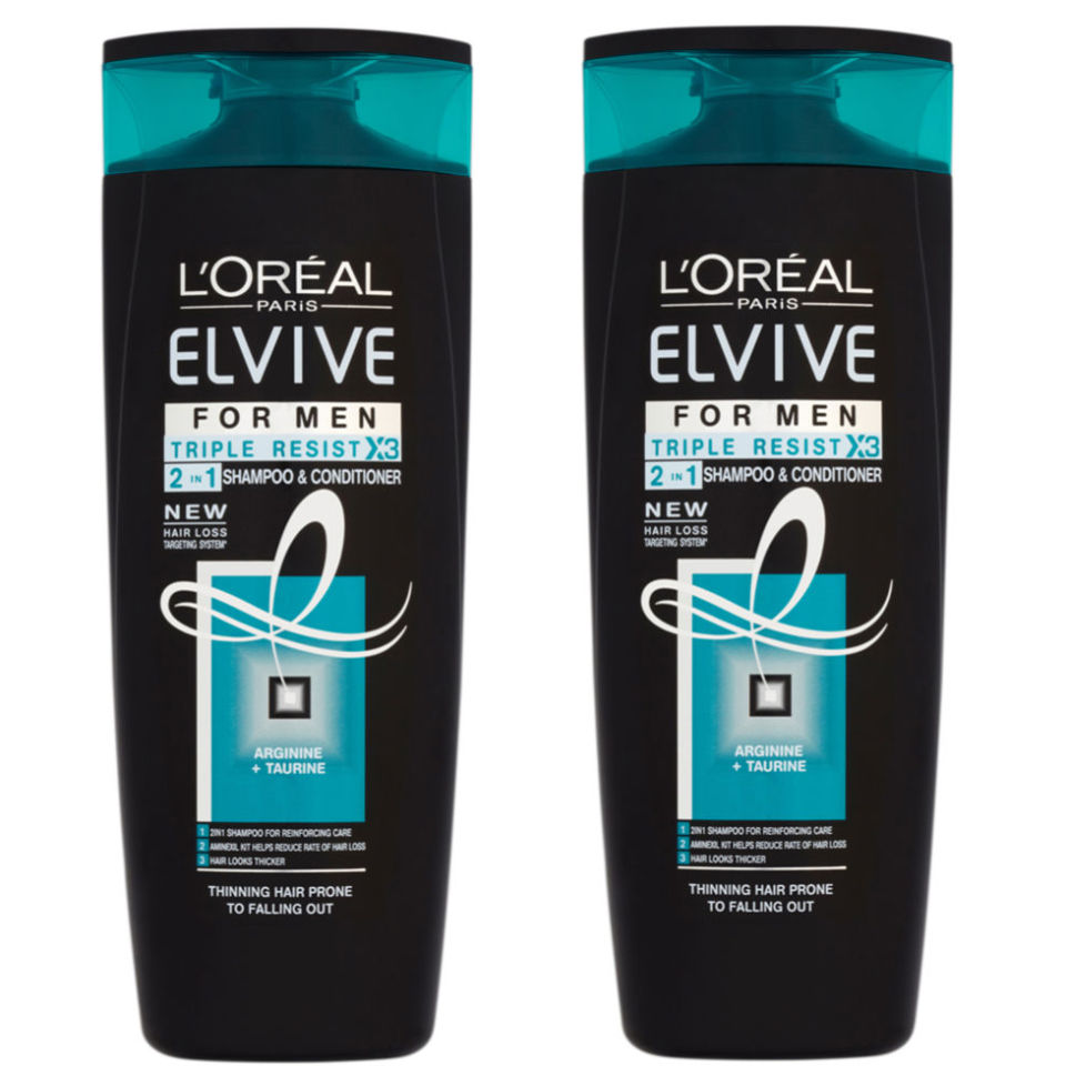 L Oreal Paris Elvive Triple Resist For Men 2 In 1 Shampoo And