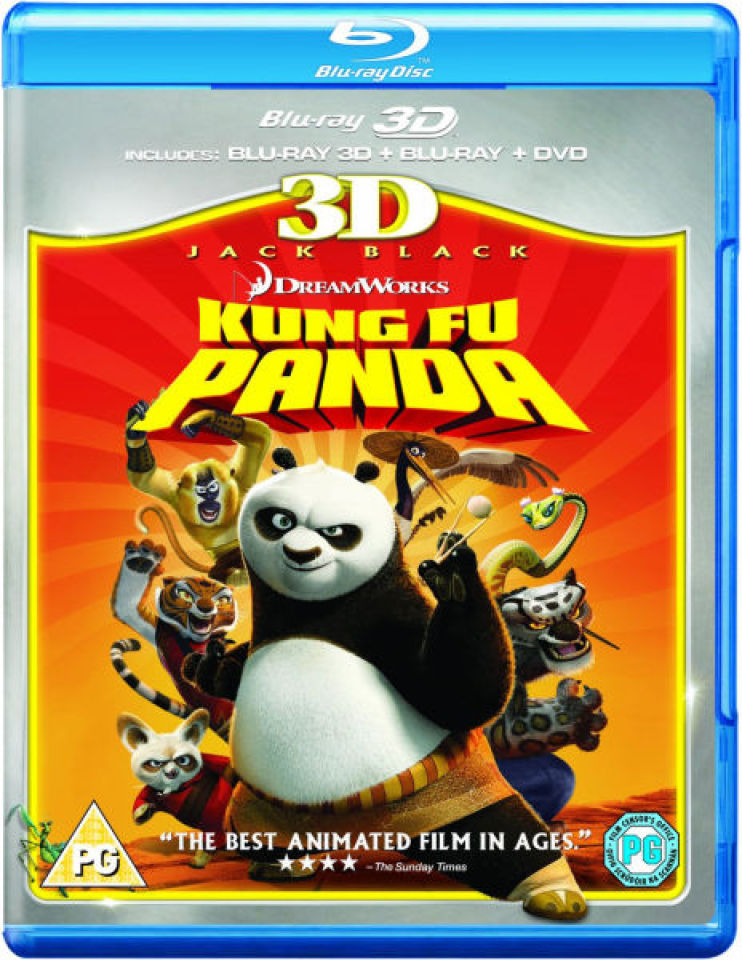 Kung Fu Panda 3D (3D Blu-Ray, 2D Blu-Ray und DVD) Blu-ray | Zavvi.de