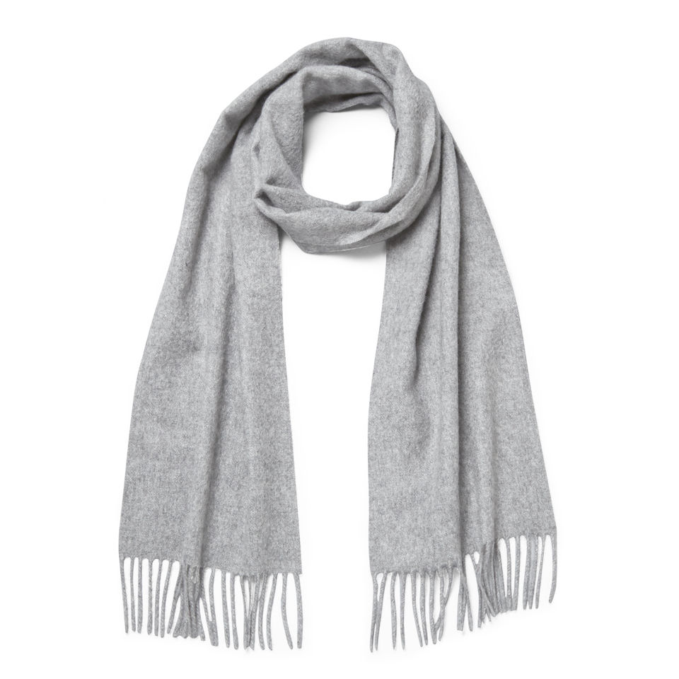 pale grey cashmere scarf