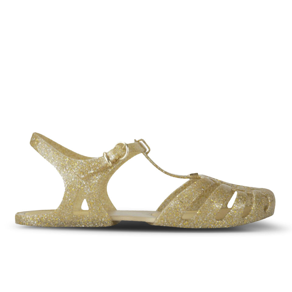 glitter jelly sandals women's