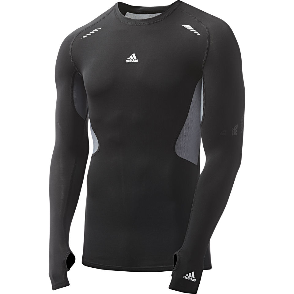 adidas Men's Techfit Preparation Long Sleeve T-Shirt - Black Sports \u0026  Leisure - Zavvi UK