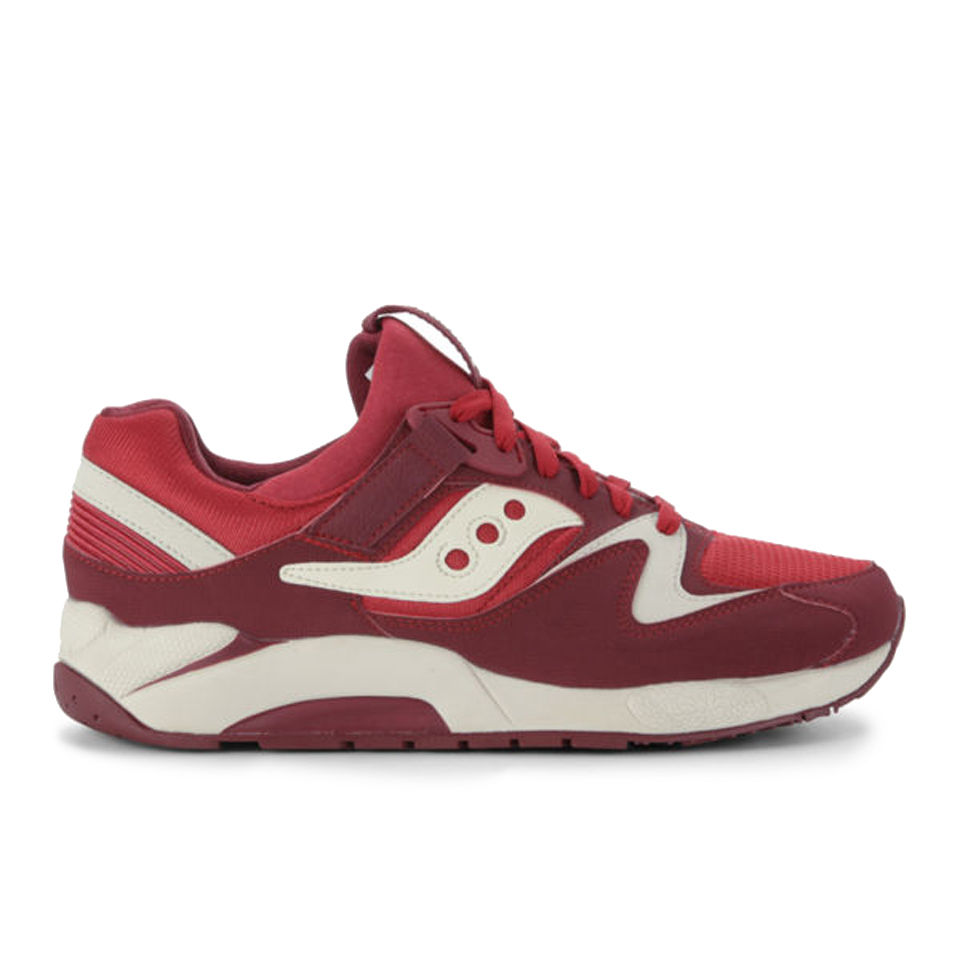 saucony grid 9000 red white