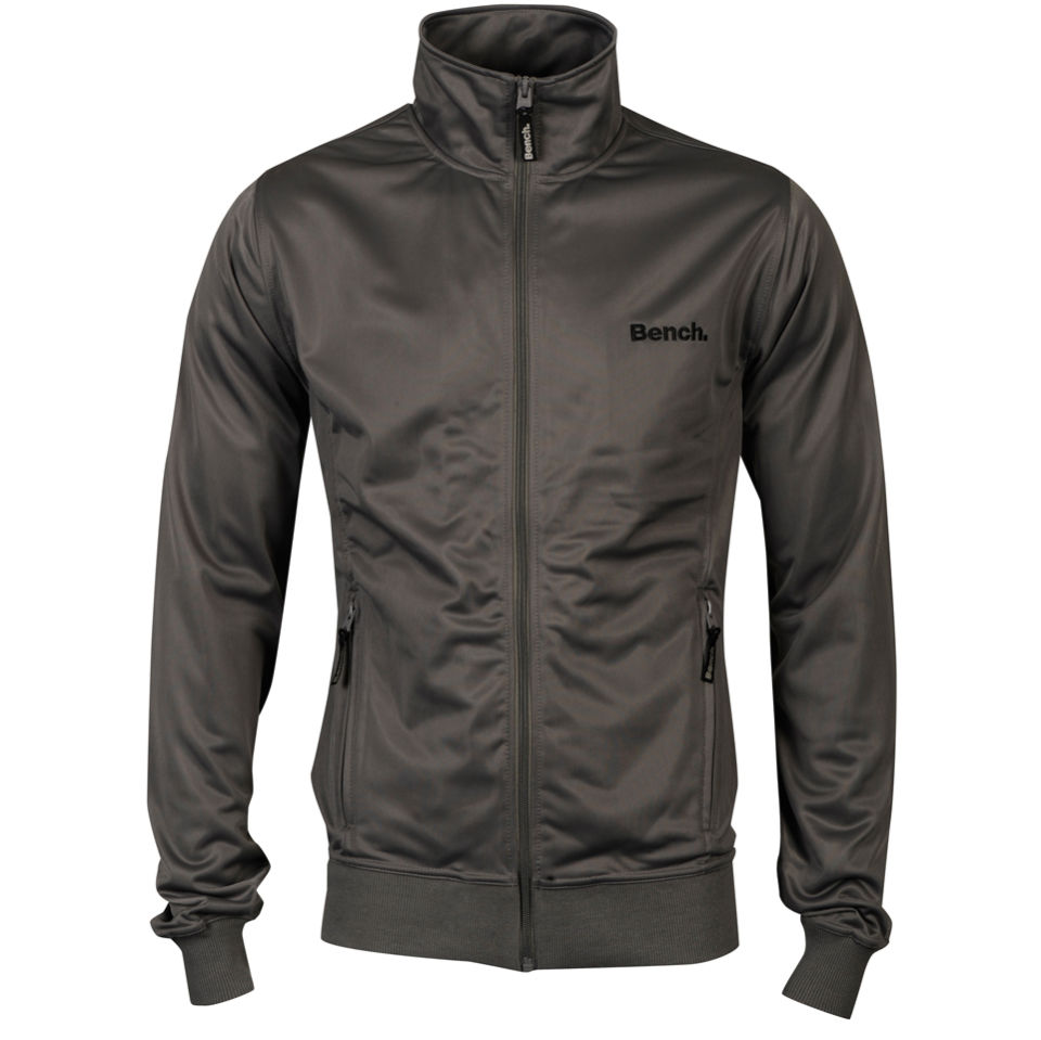Bench Men S Classic Corp Track Jacket Smoked Pearl Grey Clothing