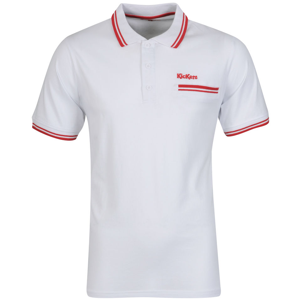 kickers s fairs polo white clothing zavvi kickers s fairs polo white clothing zavvi