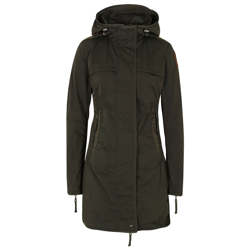 Parajumpers Women's Long Parka Jacket - Olive - Free UK Delivery Available