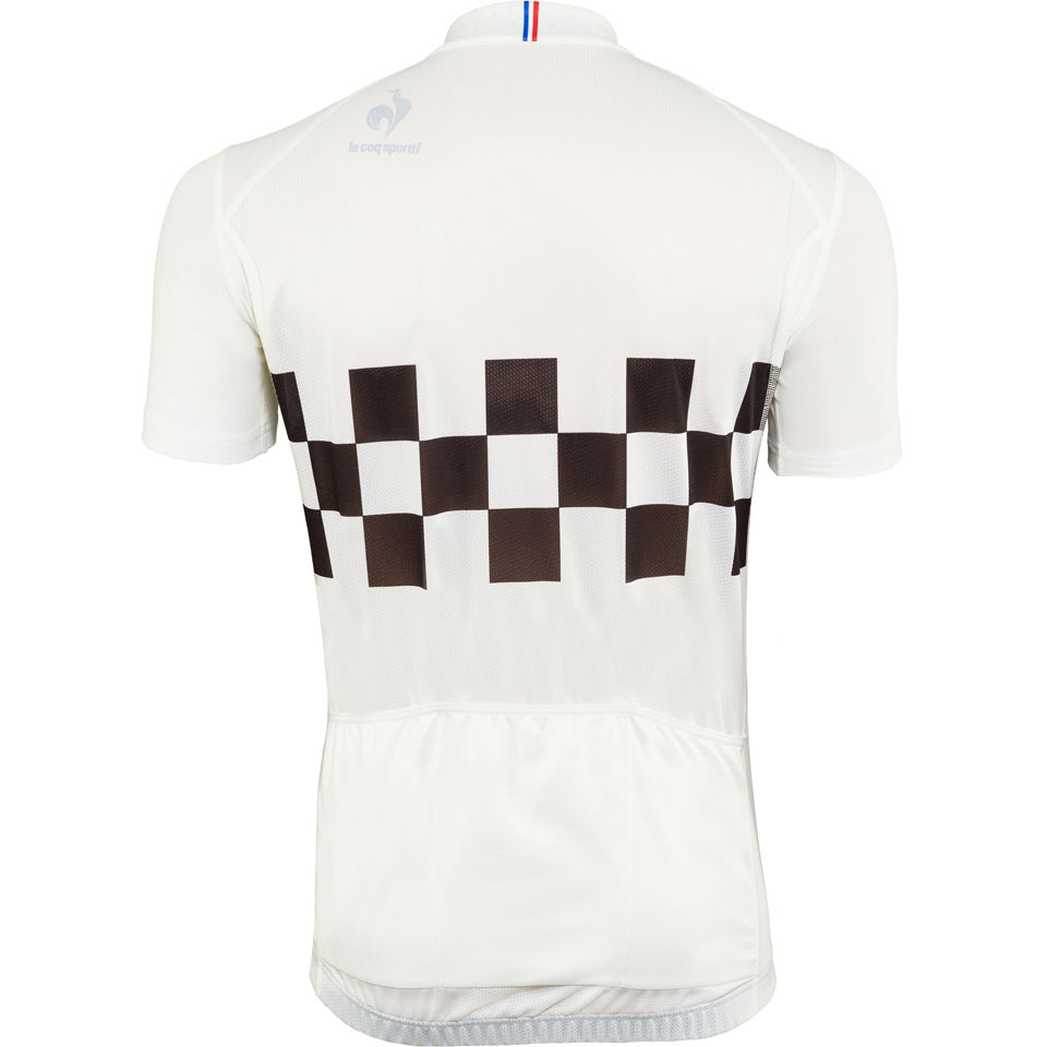 checkered cycling jersey