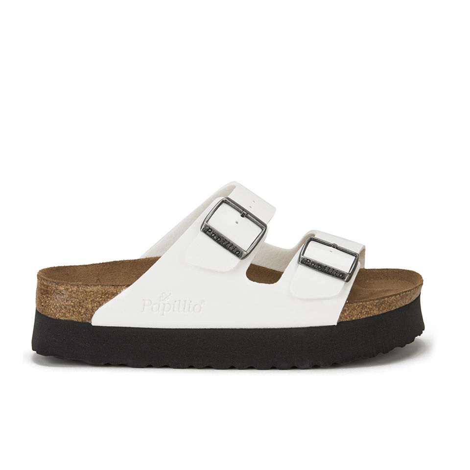 white platform birkenstocks
