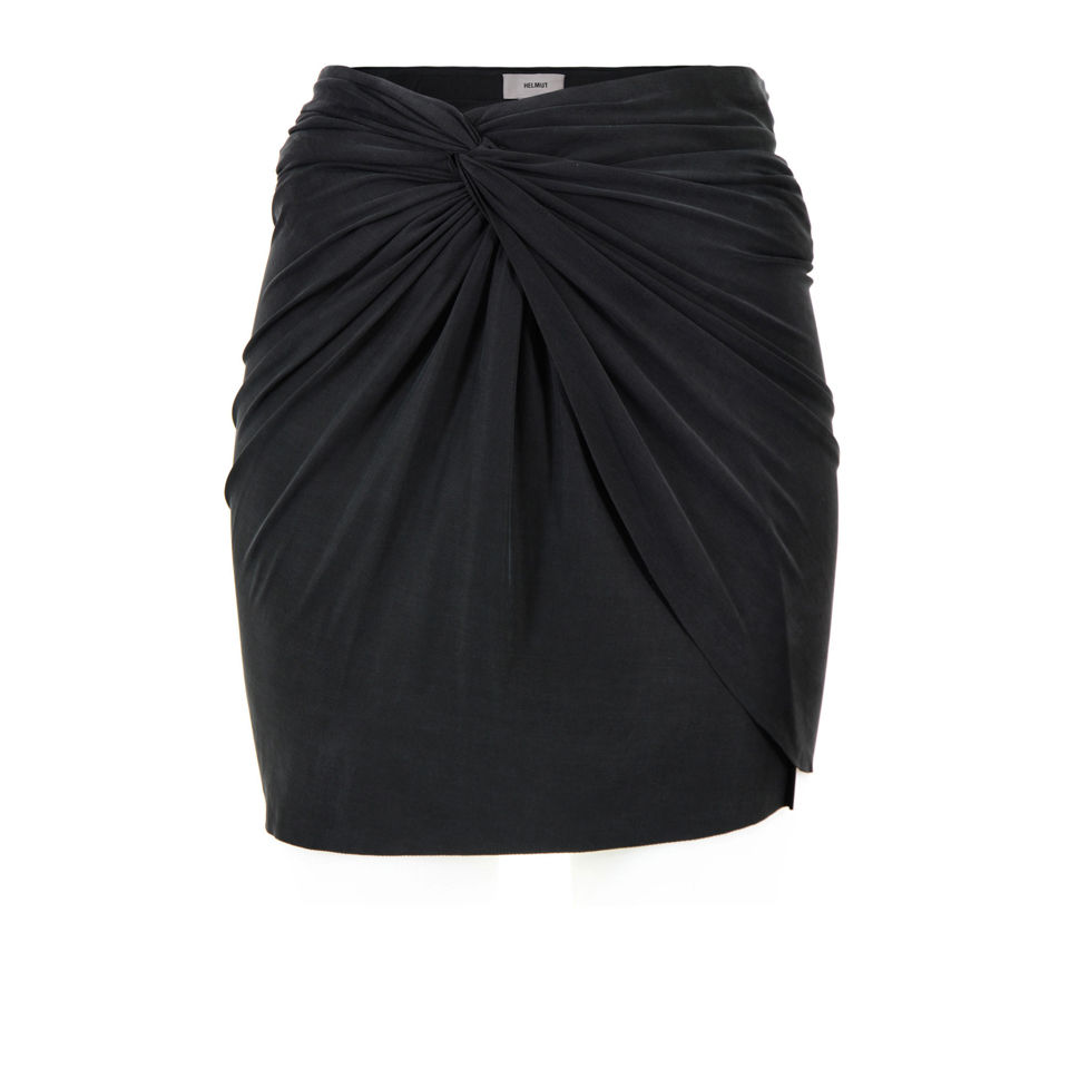 Helmut Lang Women's Cupro Drape Skirt - Black - Free UK Delivery over £50