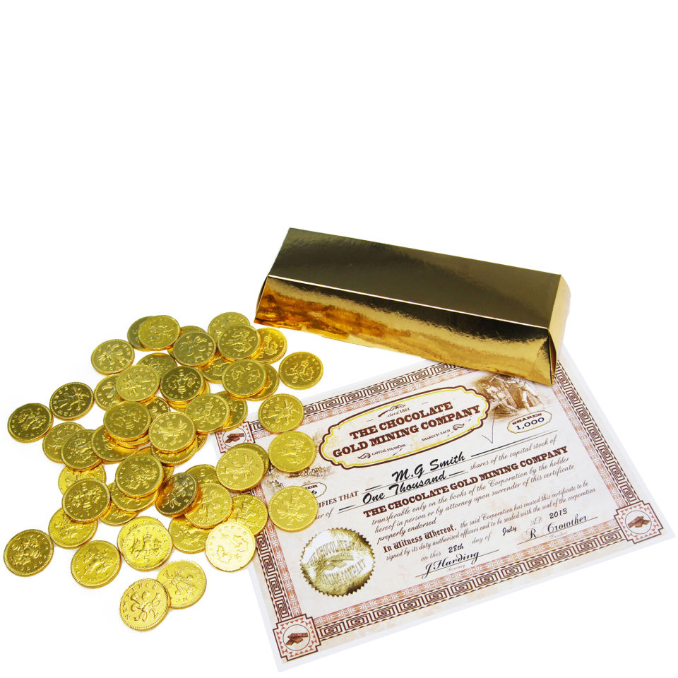 Chocolate Coin Gold Bullion Bar IWOOT