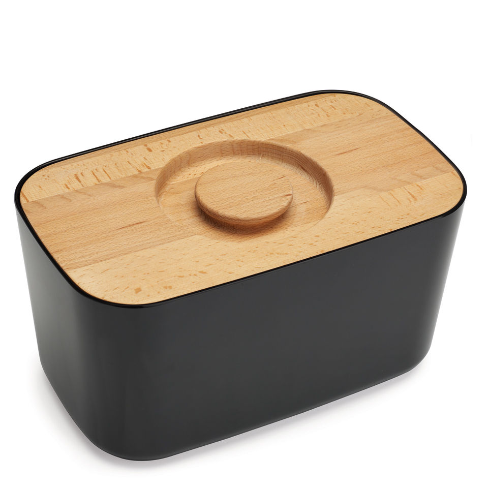 Joseph Joseph Melamine Bread Bin Black IWOOT