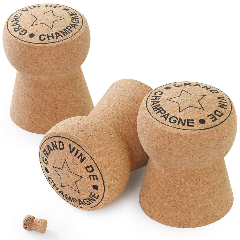 Champagne Cork Door Stop Traditional Gifts Zavvi