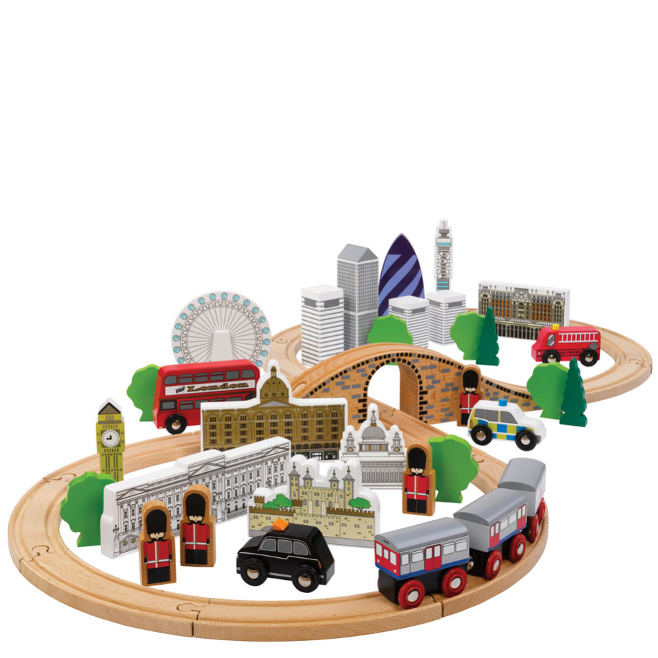 Tidlo The City Of London Wooden Train Set Toys | TheHut.com