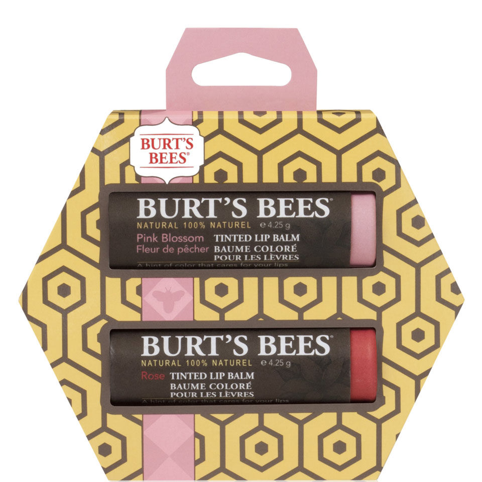 Burt's Bees Tinted Lip Balm Duo Pink and Rose HQ Hair