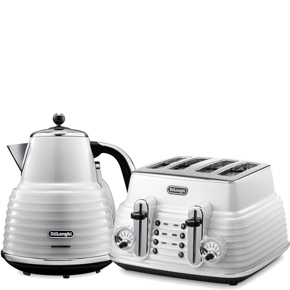 De'Longhi Scultura 4 Slice Toaster and Delonghi Scultura Kettle and Toaster