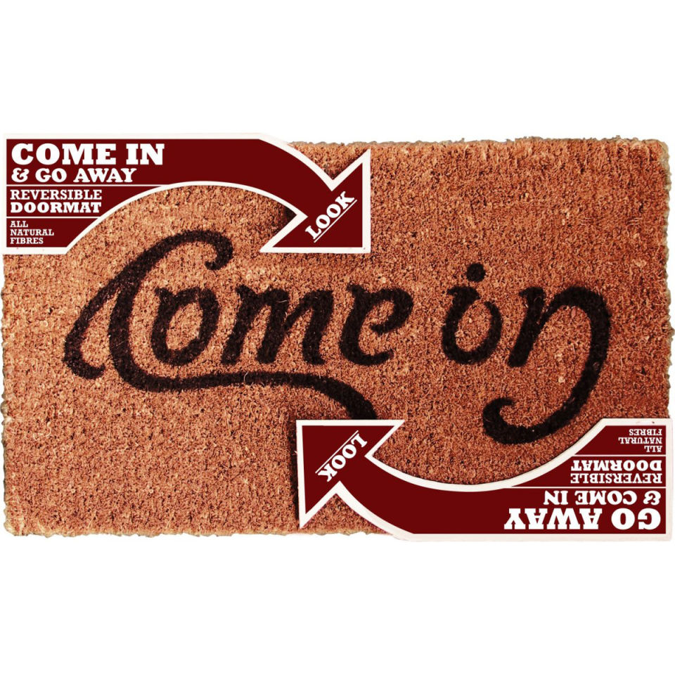 Ambigramm Turmatte Come In Go Away
